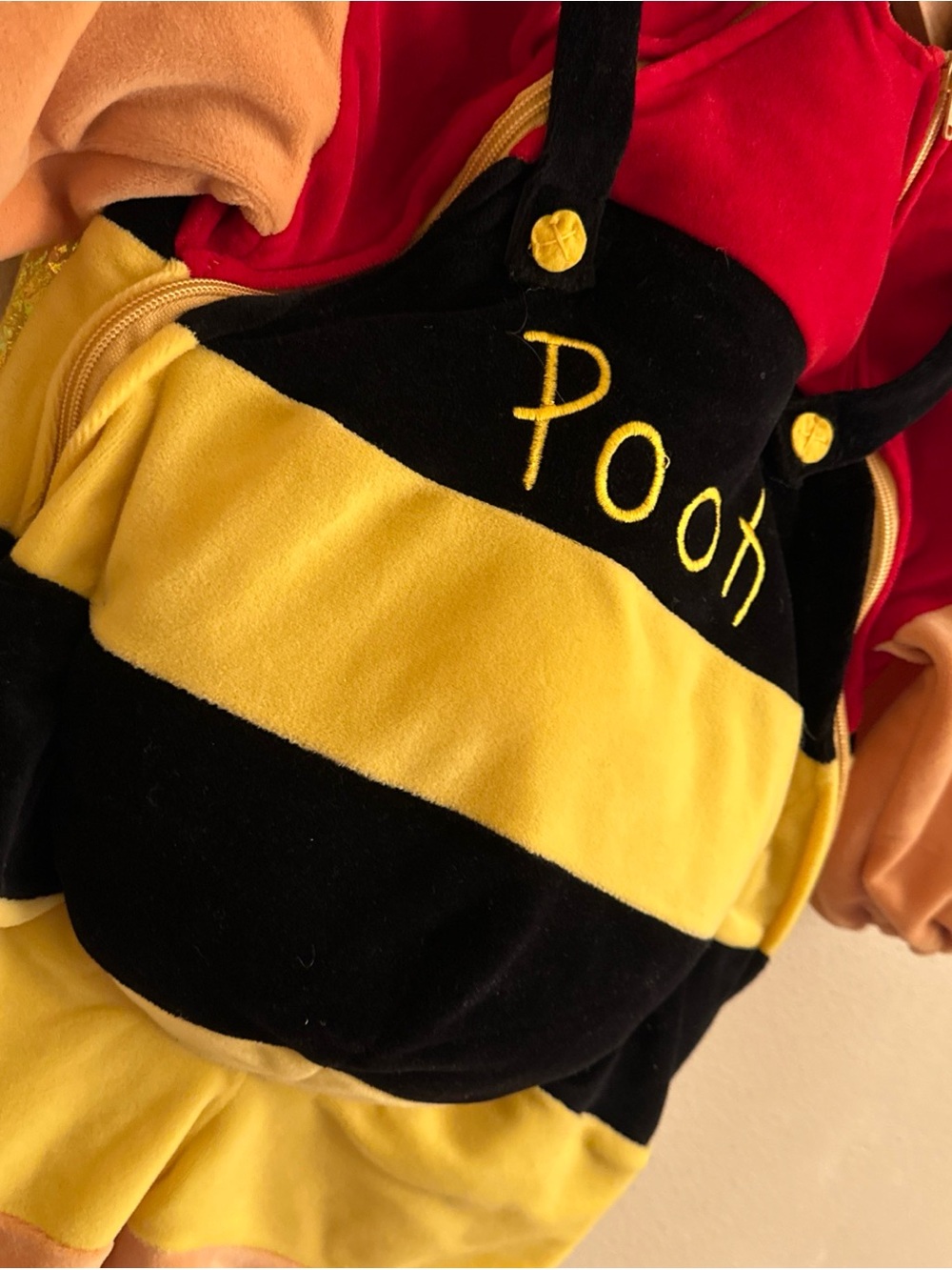 Vtg THE DISNEY STORE WINNIE THE POOH BEE Halloween Costume Size 18/24 Months - Picture 2 of 8